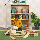 Hollow Block Set, STEM Education Wooden Building Blocks, 18-Pieces