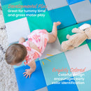 Patchwork Toddler Activity Mat, Folding Tummy Time Foam Playmat