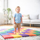 Patchwork Toddler Activity Mat, Folding Tummy Time Foam Playmat