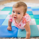 Patchwork Toddler Activity Mat, Folding Tummy Time Foam Playmat