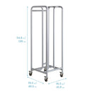 The Surf Storage Rack, Stores 30 Portable Lap Desks, Cart with Rolling and Locking Casters