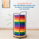 Floor Cushions with Handles, 2" Deluxe Foam