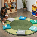 Floor Cushions with Handles, 2" Deluxe Foam