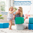 Toddler Foam Block Playset, Soft Colorful Stacking Play Blocks, 7-Piece