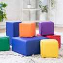 Toddler Foam Block Playset, Soft Colorful Stacking Play Blocks, 7-Piece