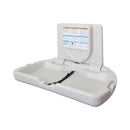 Horizontal Wall-Mounted Changing Station with Slim Back, Safety Straps and Bag Hooks
