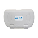 Horizontal Wall-Mounted Changing Station with Slim Back, Safety Straps and Bag Hooks