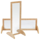 Junior Bi-Directional Birch Standing Mirror, Single-Sided Floor Mirror for Babies, 36in High
