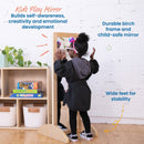 Junior Bi-Directional Birch Standing Mirror, Single-Sided Floor Mirror for Babies, 36in High