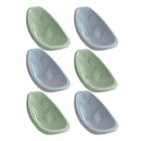 Leaf Floor Seat, Portable Scoop Chair, Kids' Plastic Flexible Seating, 6-Piece