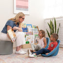 Leaf Floor Seat, Portable Scoop Chair, Kids' Plastic Flexible Seating, 6-Piece