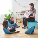 Leaf Floor Seat, Portable Scoop Chair, Kids' Plastic Flexible Seating, 6-Piece