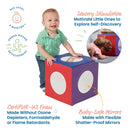 Mirror Cube, Soft Sensory Tummy Time Toy for Infants and Babies