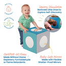 Mirror Cube, Soft Sensory Tummy Time Toy for Infants and Babies