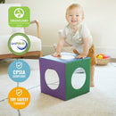 Mirror Cube, Soft Sensory Tummy Time Toy for Infants and Babies