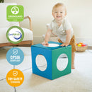 Mirror Cube, Soft Sensory Tummy Time Toy for Infants and Babies