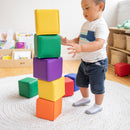 Patchwork Toddler Foam Blocks, Colorful Building Blocks, 12-Piece