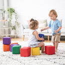Patchwork Toddler Foam Blocks, Colorful Building Blocks, 12-Piece