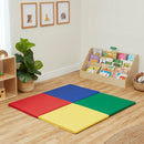Quad Fold-n-Go Activity Play Mat, Colorful Tummy Time Folding Foam Mat
