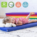 Rainbow Rest Nap Mats, Clear Name Tag Holder, 2in Thick - 5-Pack