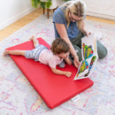 Rainbow Rest Nap Mats, Clear Name Tag Holder, 2in Thick - 5-Pack
