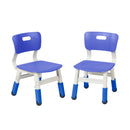 Adjustable Height Plastic Classroom Chairs, 2-Pack