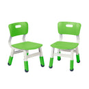 Adjustable Height Plastic Classroom Chairs, 2-Pack