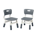 Adjustable Height Plastic Classroom Chairs, 2-Pack