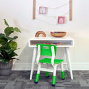 Adjustable Height Plastic Classroom Chairs, 2-Pack