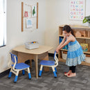 Adjustable Height Plastic Classroom Chairs, 2-Pack