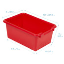 Scoop Front Storage Bins, Multipurpose Organization, 15-Pack