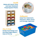 Scoop Front Mulitpurpose Storage Bins, Cubby Compatible, 20-Pack