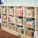 Scoop Front Mulitpurpose Storage Bins, Cubby Compatible, 20-Pack