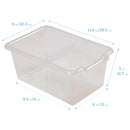 Scoop Front Storage Bins, Multipurpose Organization, 25-Pack