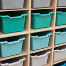 Scoop Front Storage Bins, Multipurpose Organization, 25-Pack