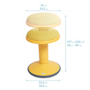 SitWell Adjustable Height Wobble Stool with Cushioned Foam Seat, Active Flexible Seating
