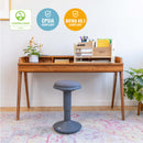 SitWell Adjustable Height Wobble Stool with Cushioned Foam Seat, Active Flexible Seating
