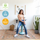 SitWell Adjustable Height Wobble Stool with Cushioned Foam Seat, Active Flexible Seating