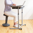 SitWell Adjustable Height Wobble Stool with Cushioned Foam Seat, Active Flexible Seating