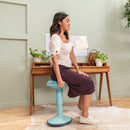 SitWell Adjustable Height Wobble Stool with Cushioned Foam Seat, Active Flexible Seating