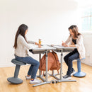 SitWell Adjustable Height Wobble Stool with Cushioned Foam Seat, Active Flexible Seating