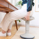 SitWell Adjustable Height Wobble Stool with Cushioned Foam Seat, Active Flexible Seating
