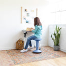 SitWell Adjustable Height Wobble Stool with Cushioned Foam Seat, Active Flexible Seating