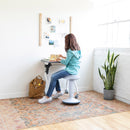 SitWell Adjustable Height Wobble Stool with Cushioned Foam Seat, Active Flexible Seating