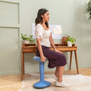SitWell Adjustable Height Wobble Stool with Cushioned Foam Seat, Active Flexible Seating
