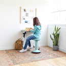 SitWell Adjustable Height Wobble Stool with Cushioned Foam Seat, Active Flexible Seating
