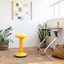 SitWell Adjustable Height Wobble Stool with Cushioned Foam Seat, Active Flexible Seating