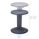 SitWell Adjustable Height Wobble Stool, Active Flexible Seating Chair