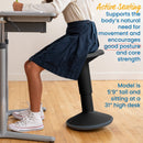 SitWell Adjustable Height Wobble Stool, Active Flexible Seating Chair
