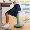 SitWell Adjustable Height Wobble Stool, Active Flexible Seating Chair